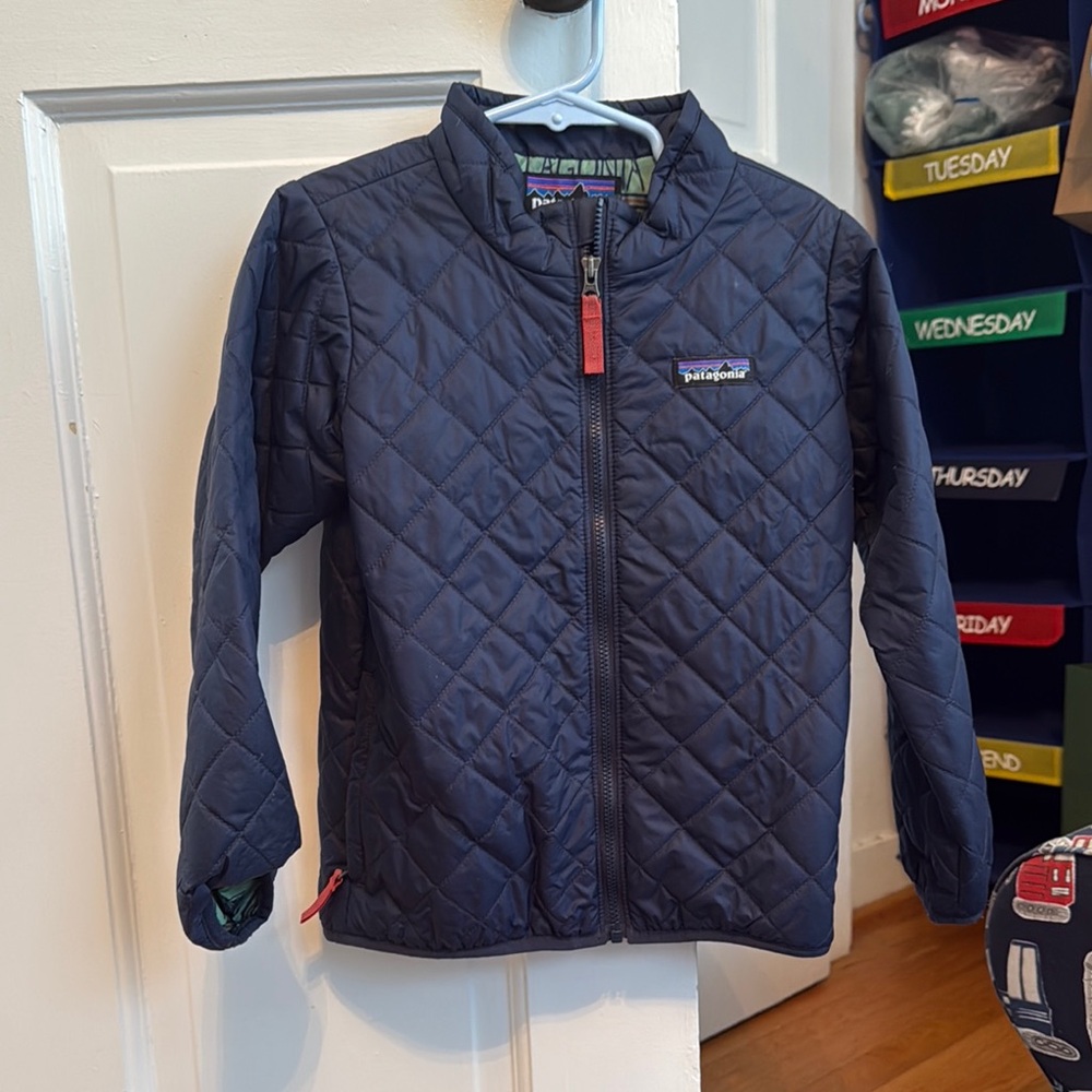 Patagonia Kids Quilted Jacket - Navy Blue